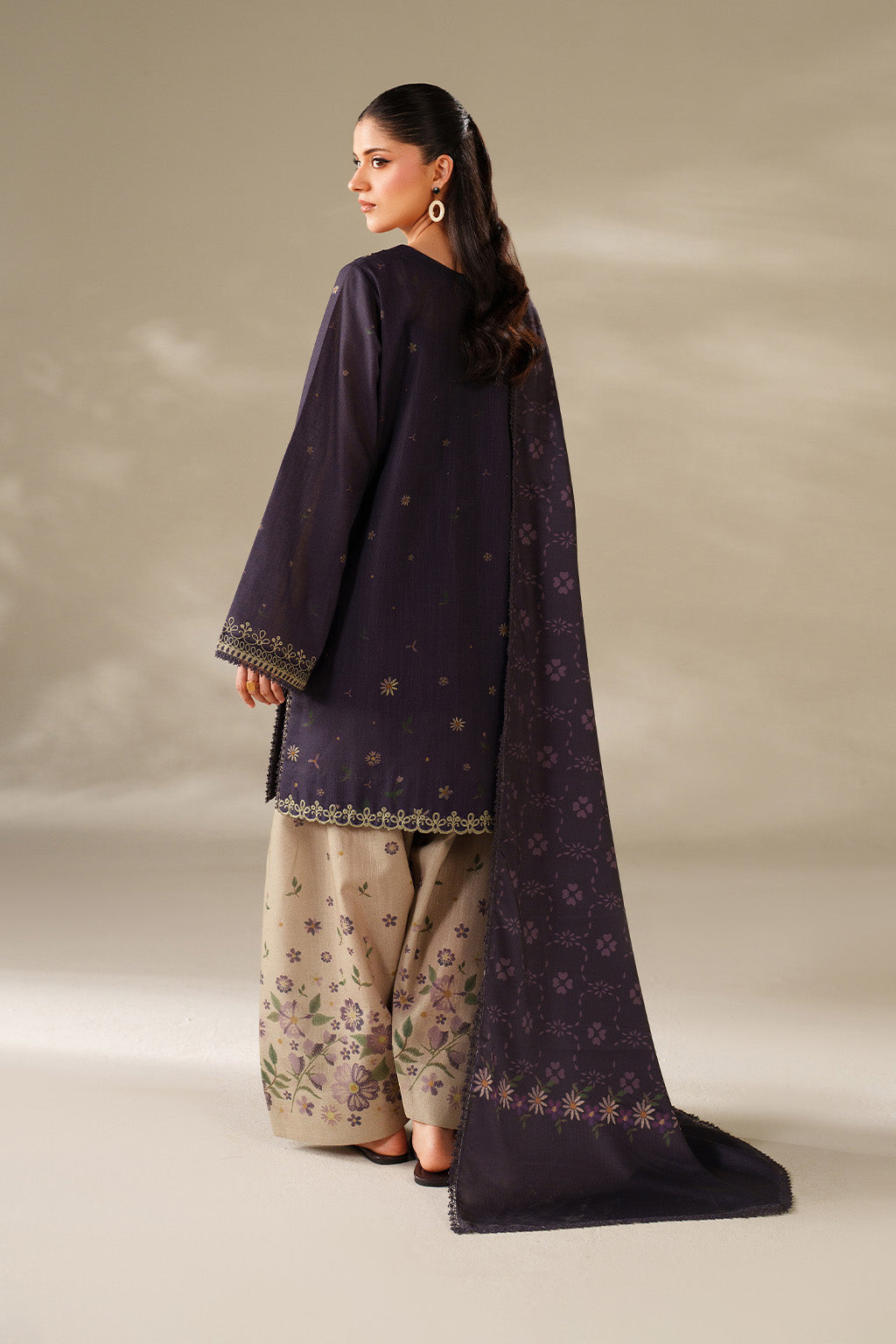 Iznik | Winter Chapter 25 | UE-568 Printed Khaddar - Casual Dress - available at Maria Faisal in UK and USA.