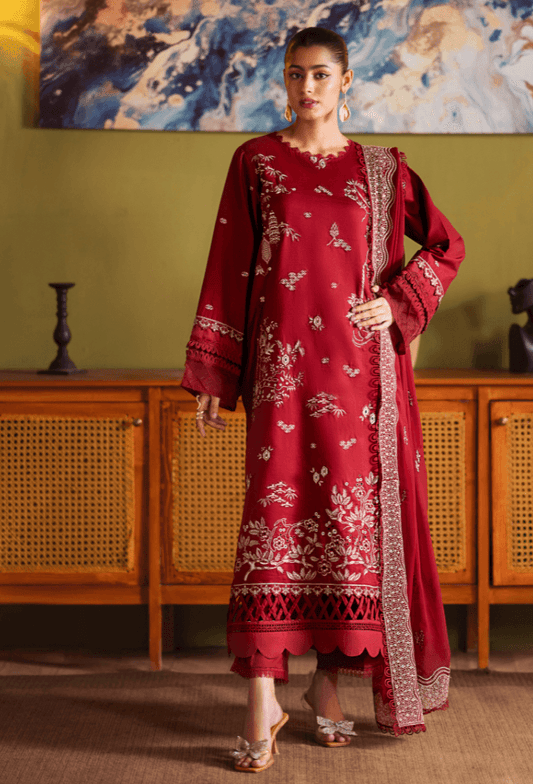 Humdum | Lala Rukh Lawn | Lalarukh - D01 by Maria Faisal - Registered Vendor of : Humdum - type : Ladies Clothes - 100% original wedding dresses