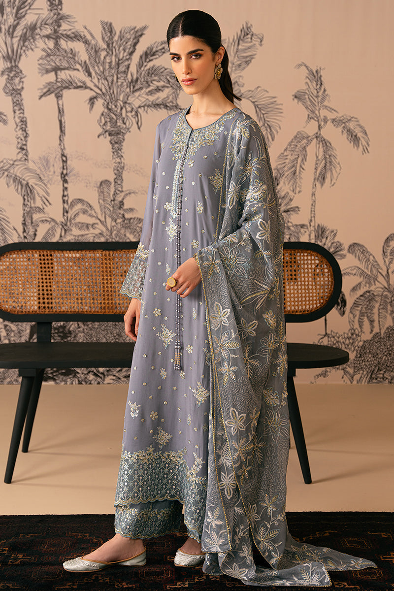 Cross Stitch | Luxe Atelier 24 | SMOKE BLUE - Maria Faisal