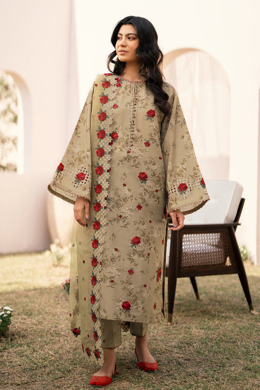 Baroque | Luxury Pret 24 | LAWN UF-594 - Designer Dress with Intricate embroidery and embellishments. Shop elegent wedding dress at Maria Faisal.