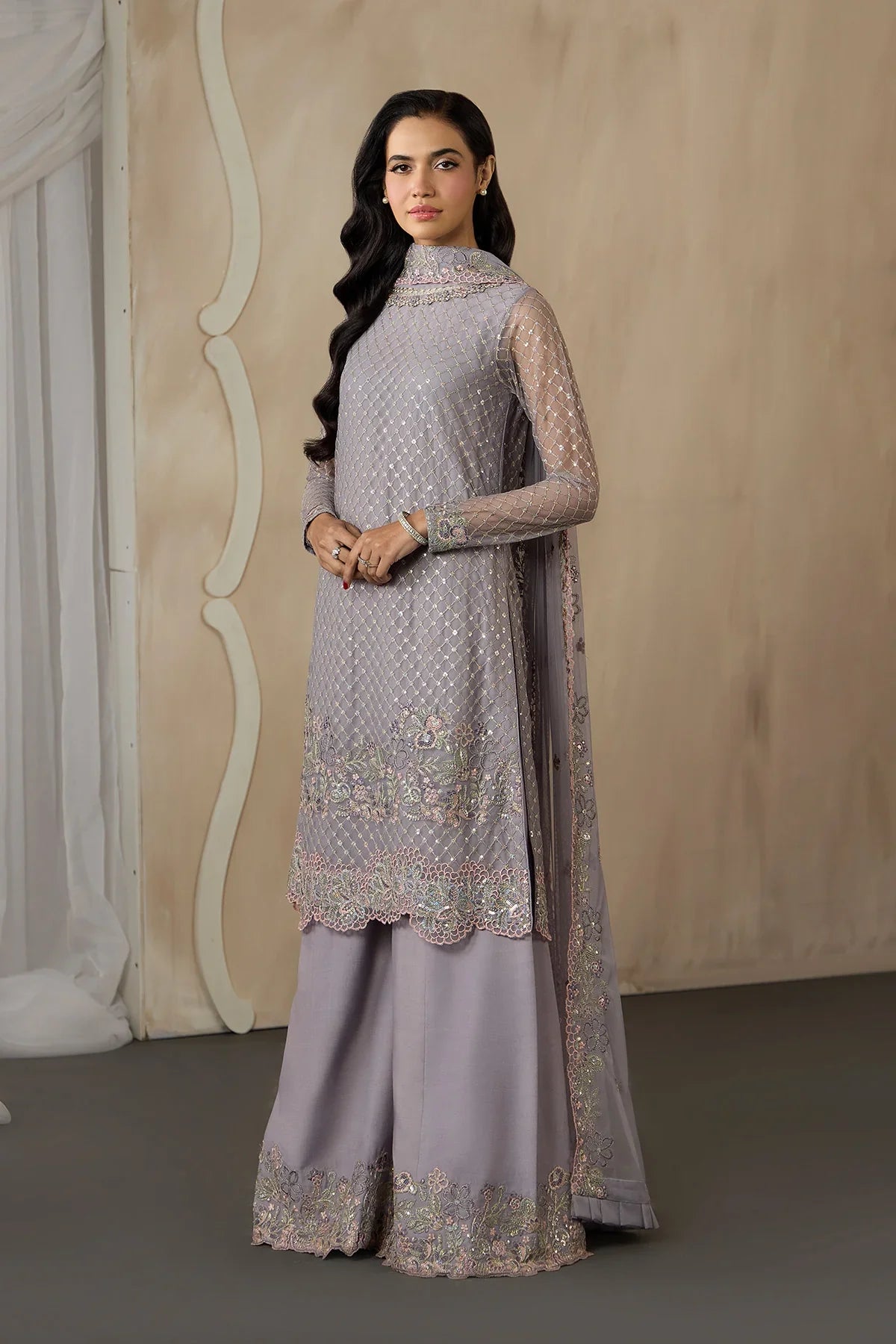 Zarif | Dharkash Formals | ZRF-DK-04 REEYA - Dress - available at Maria Faisal in UK and USA.