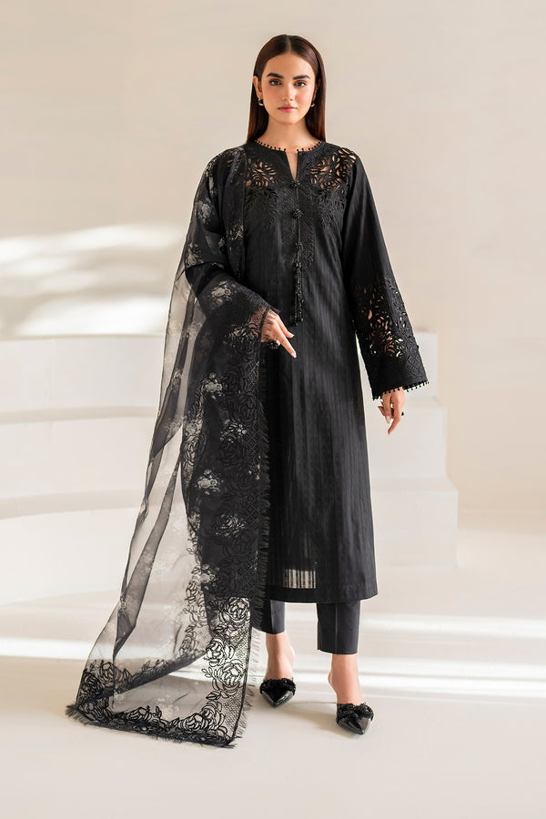 Baroque | Luxury Pret 24 | LAWN UF-673 - Designer Dress with Intricate embroidery and embellishments. Shop elegent wedding dress at Maria Faisal.