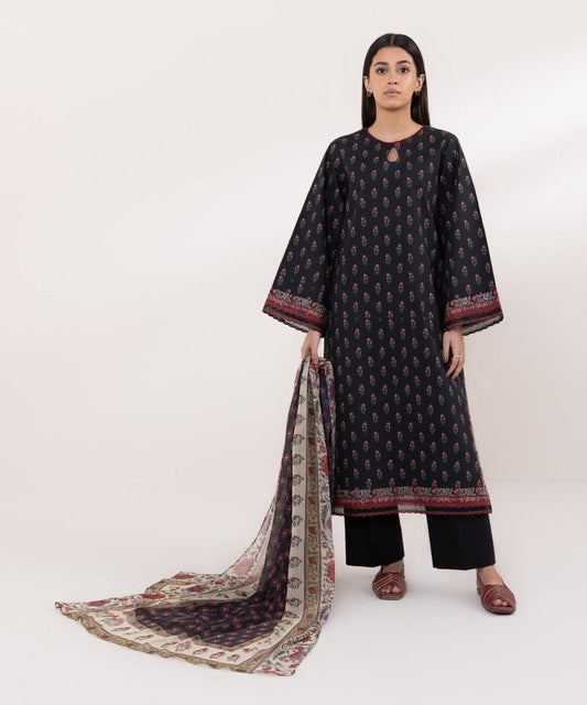 Sapphire | Intermix 2024 | Cambric Suit S-03 - Designer Dress with Intricate embroidery and embellishments. Shop elegent wedding dress at Maria Faisal.