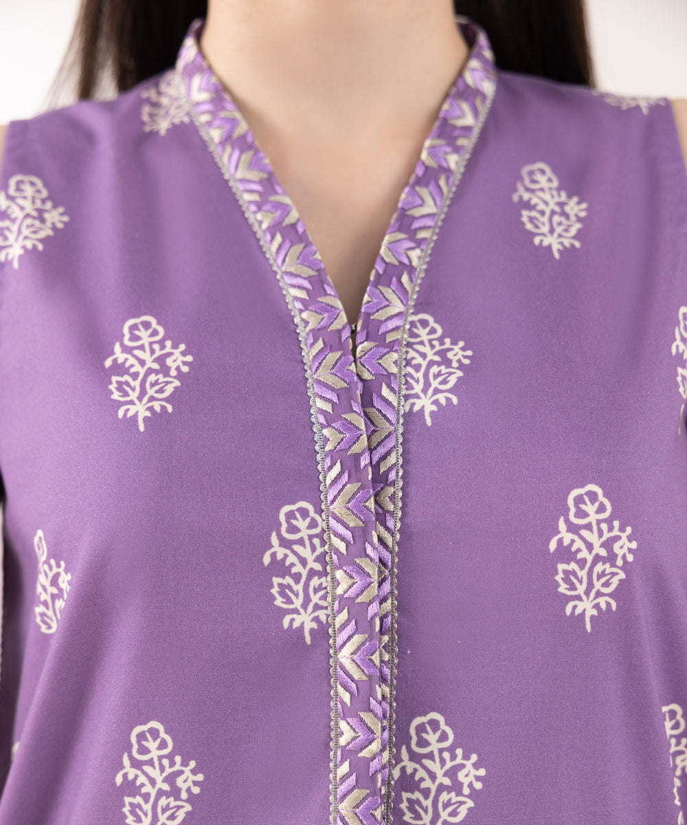 Sapphire | Intermix 2024 | Cambric Suit S-40 - Designer Dress with Intricate embroidery and embellishments. Shop elegent wedding dress at Maria Faisal.