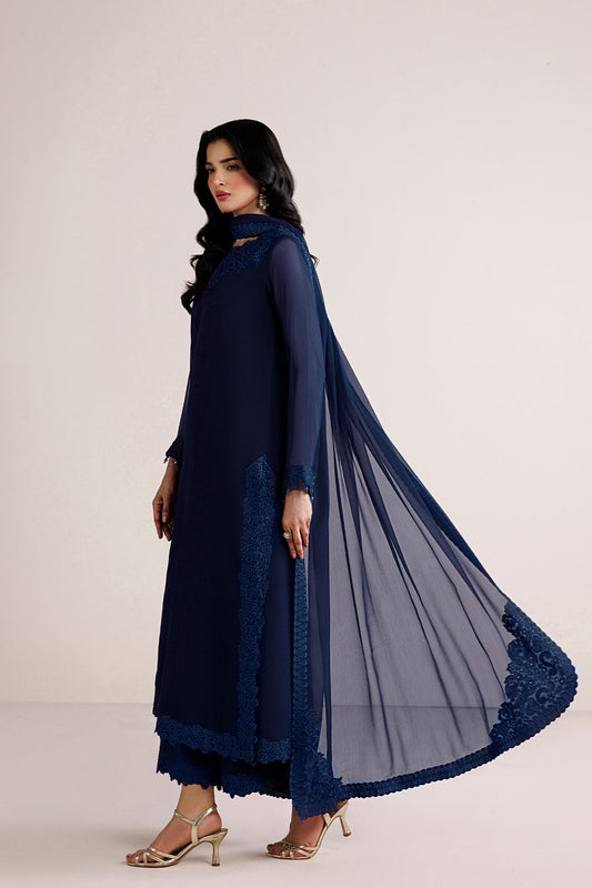 Farasha | Chiffon Essentials 26 | Sapphire Muse - Formal Dress - available at Maria Faisal in UK and USA.