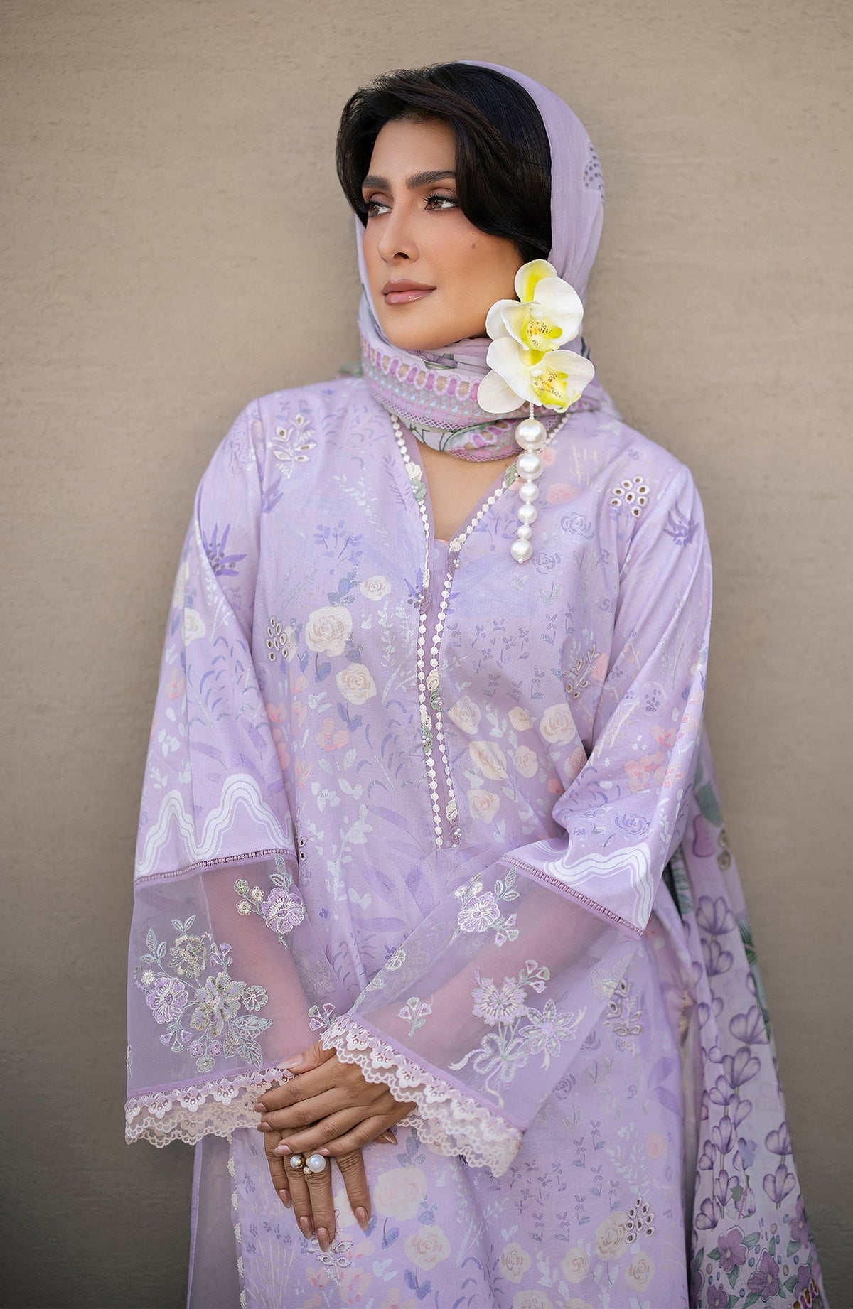 Seran | Afsanah Lawn |  Nima - Luxury Dress - available at Maria Faisal in UK and USA.