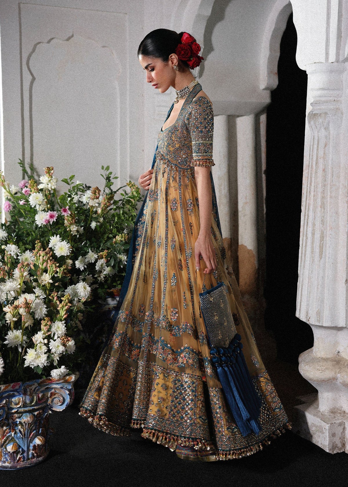 Hussain Rehar | Festive Eid Collection 26 | Man Jogi - Formal Dress - available at Maria Faisal in UK and USA.