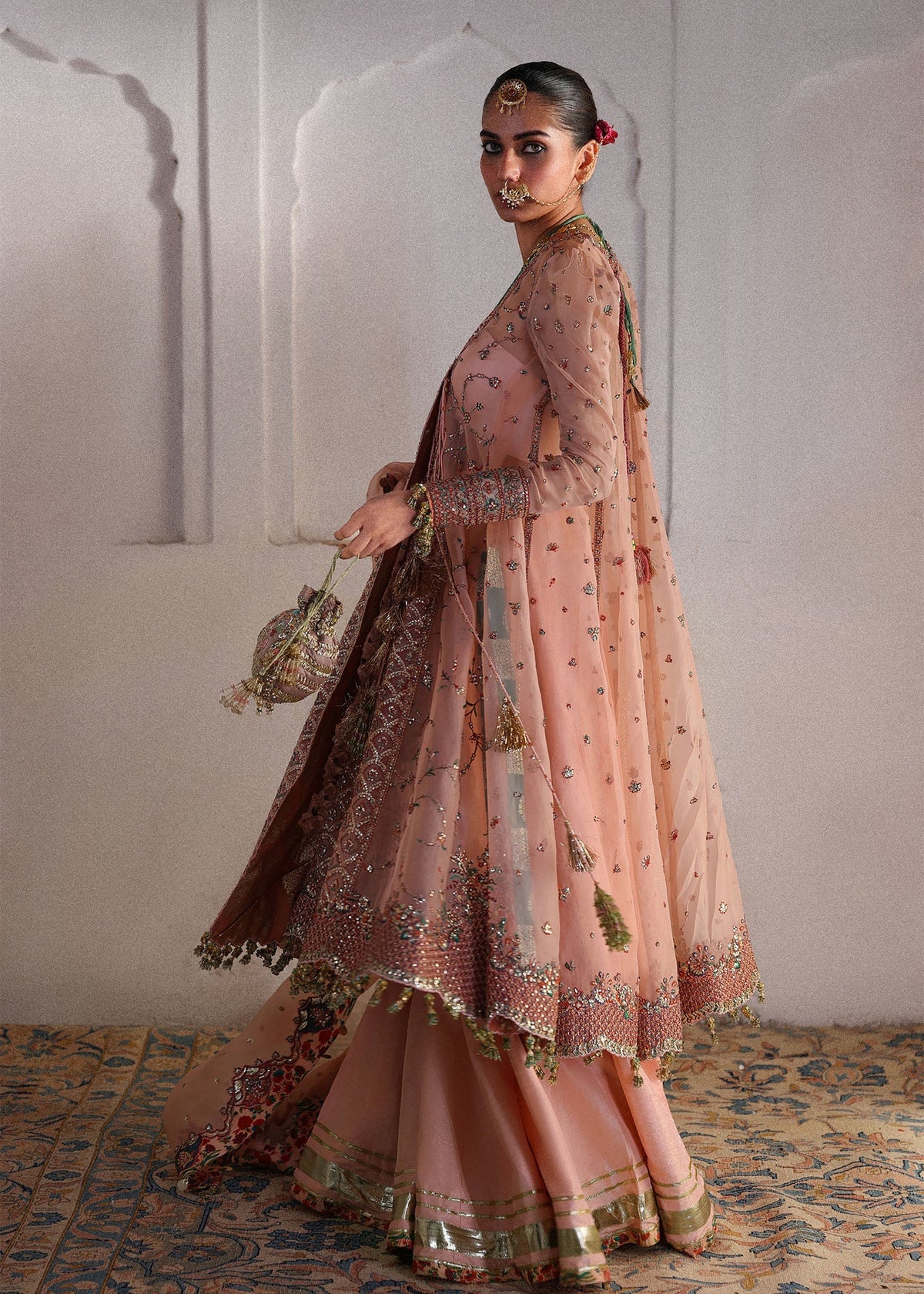 Hussain Rehar | Festive Eid Collection 26 | Malka - Formal Dress - available at Maria Faisal in UK and USA.