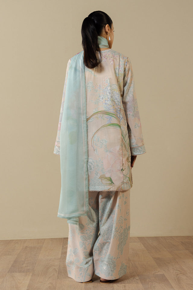 Zara Shahjahan | Coco Prints 26 | Fiora-2B - Casual Dress - available at Maria Faisal in UK and USA.
