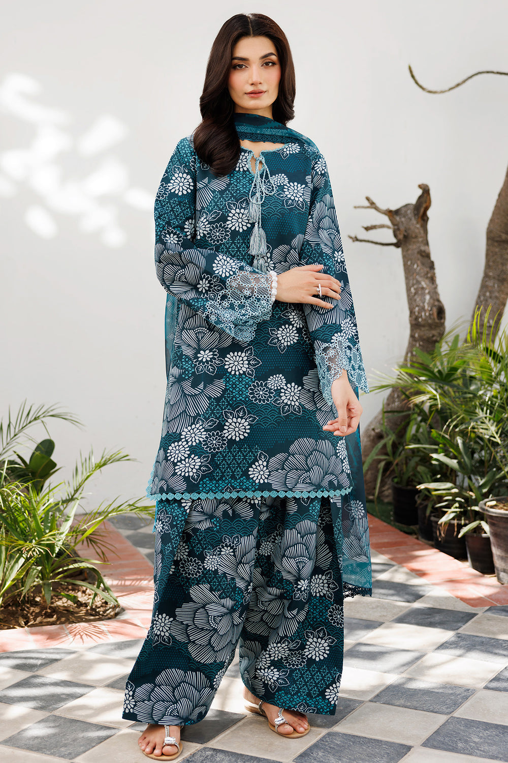Farasha | Printed Essentials | Twilight Dew - Ladies Clothes - Maria Faisal