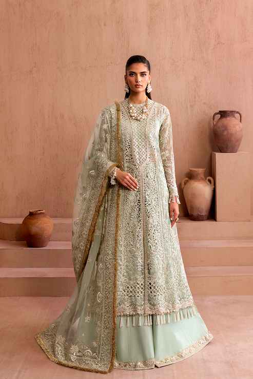 Emaan Adeel | Clay Couture | ZARVE - Formal Dress - available at Maria Faisal in UK and USA.