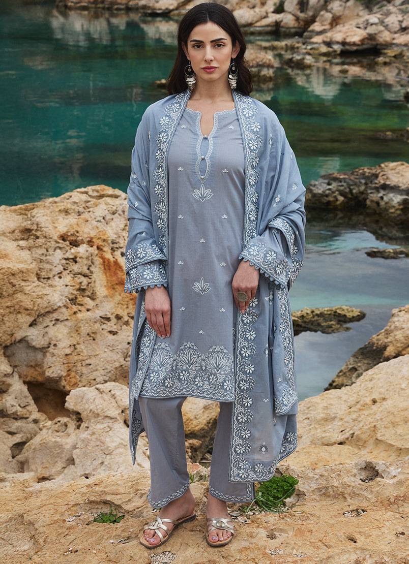 Image | Lawnkari 25 | Defne by Maria Faisal - Registered Vendor of : Image - type : Ladies Clothes - 100% original wedding dresses