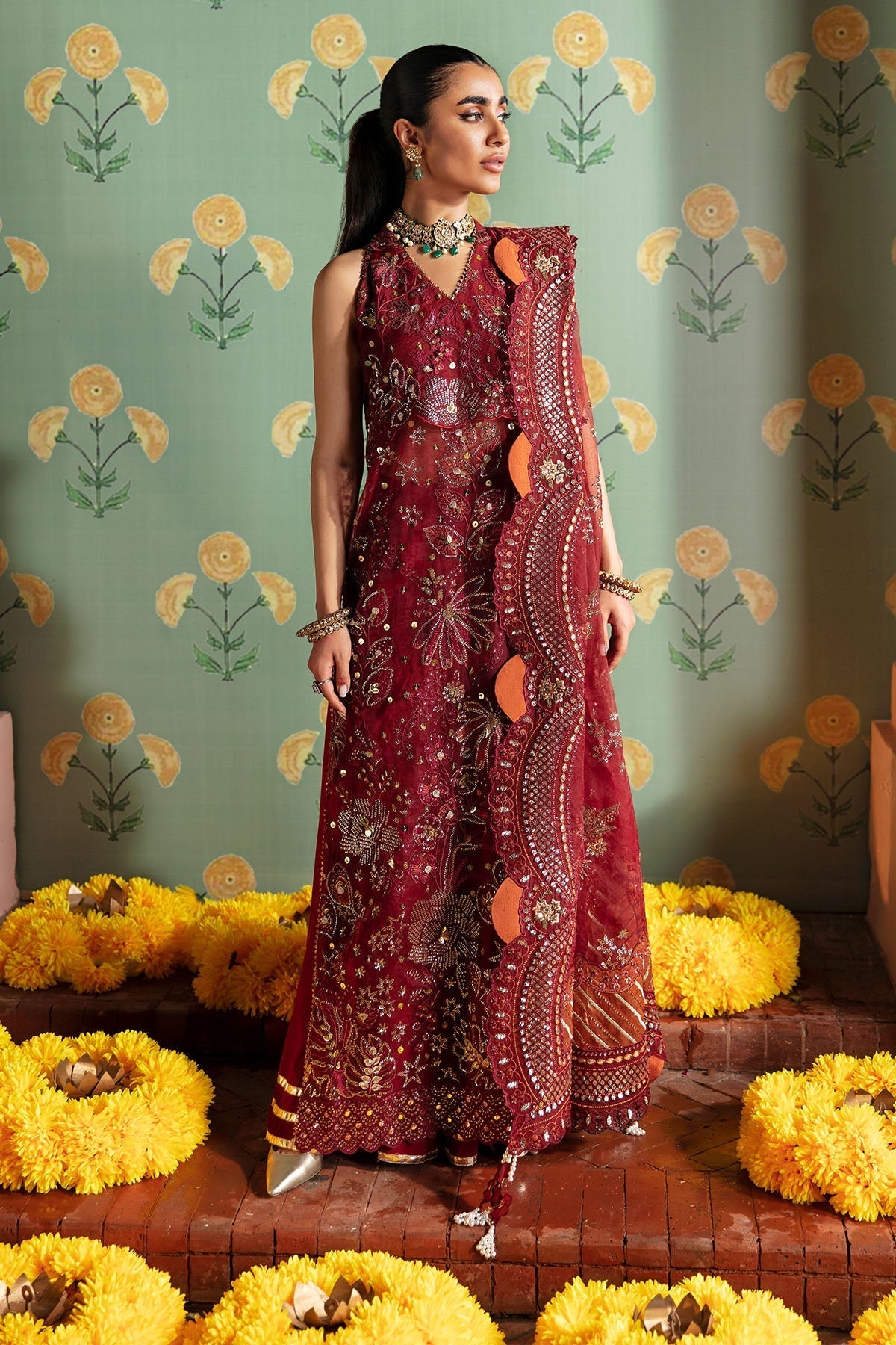 Nureh | Jhoomro Wedding Formals | NL-53 - MAHRO - Wedding Dress - Maria Faisal