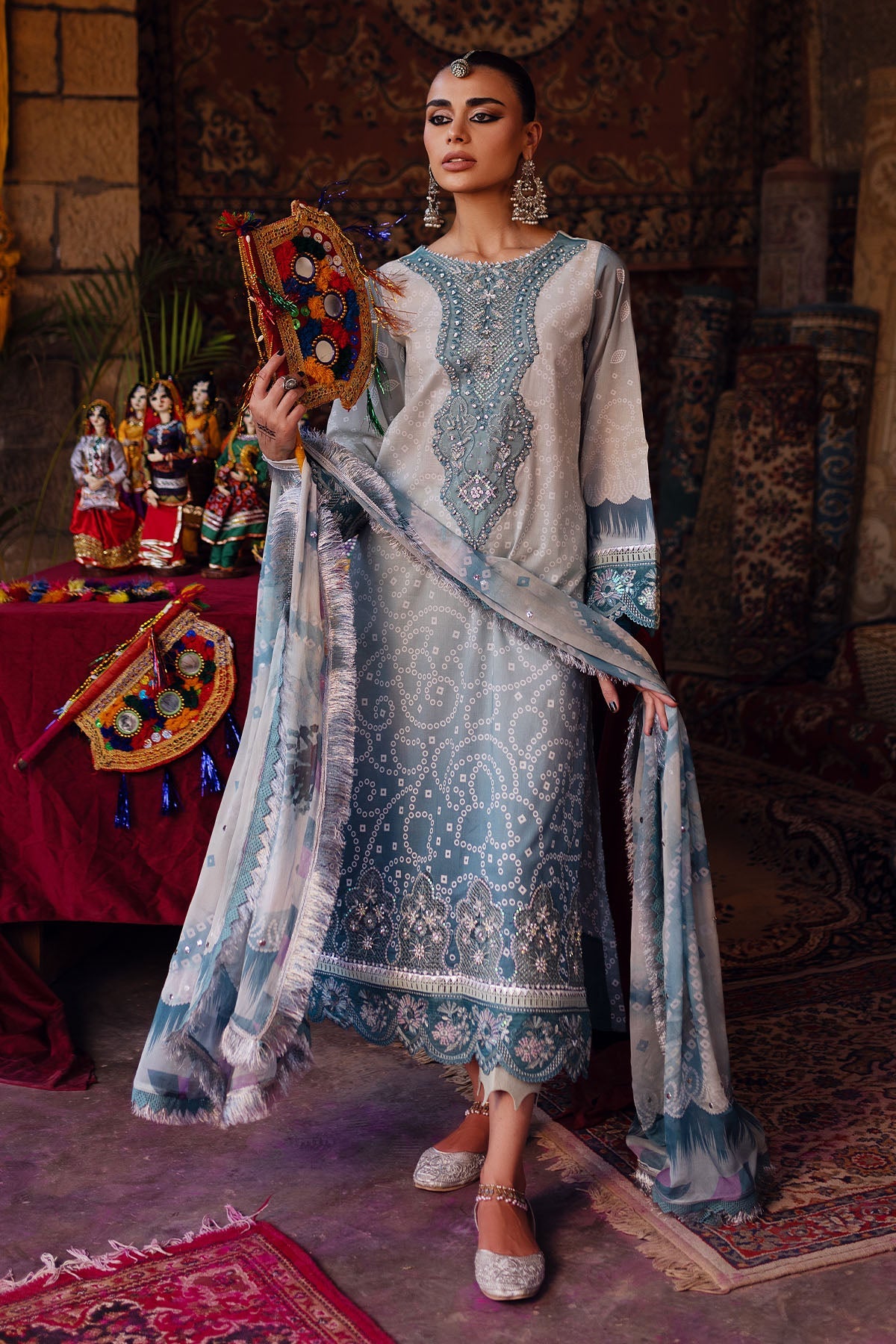 Nureh | Bazaar Lawn | NS-130 - Ladies Clothes - Maria Faisal