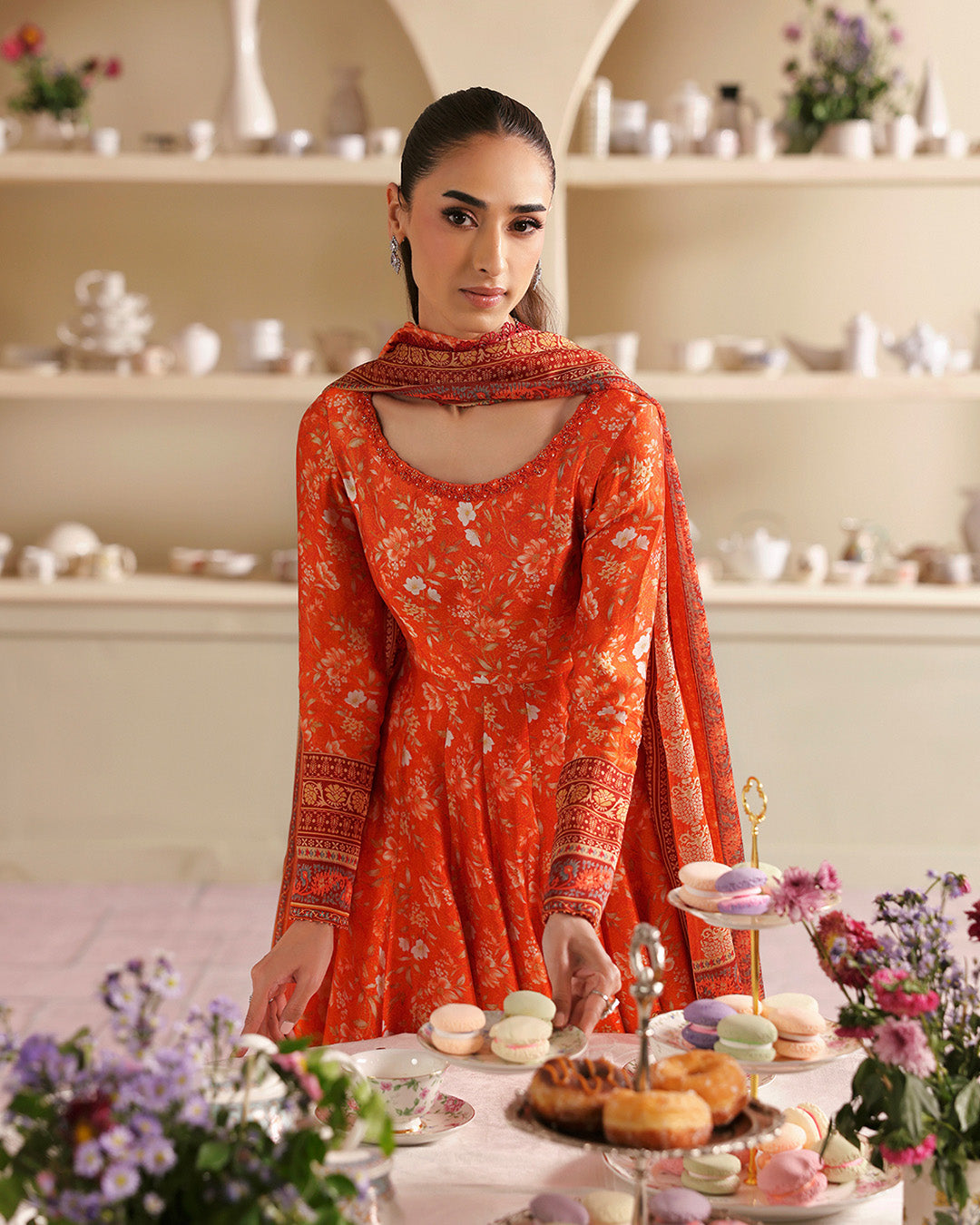 Faiza Saqlain | Serina Luxe | Abia - Formal Dress - available at Maria Faisal in UK and USA.