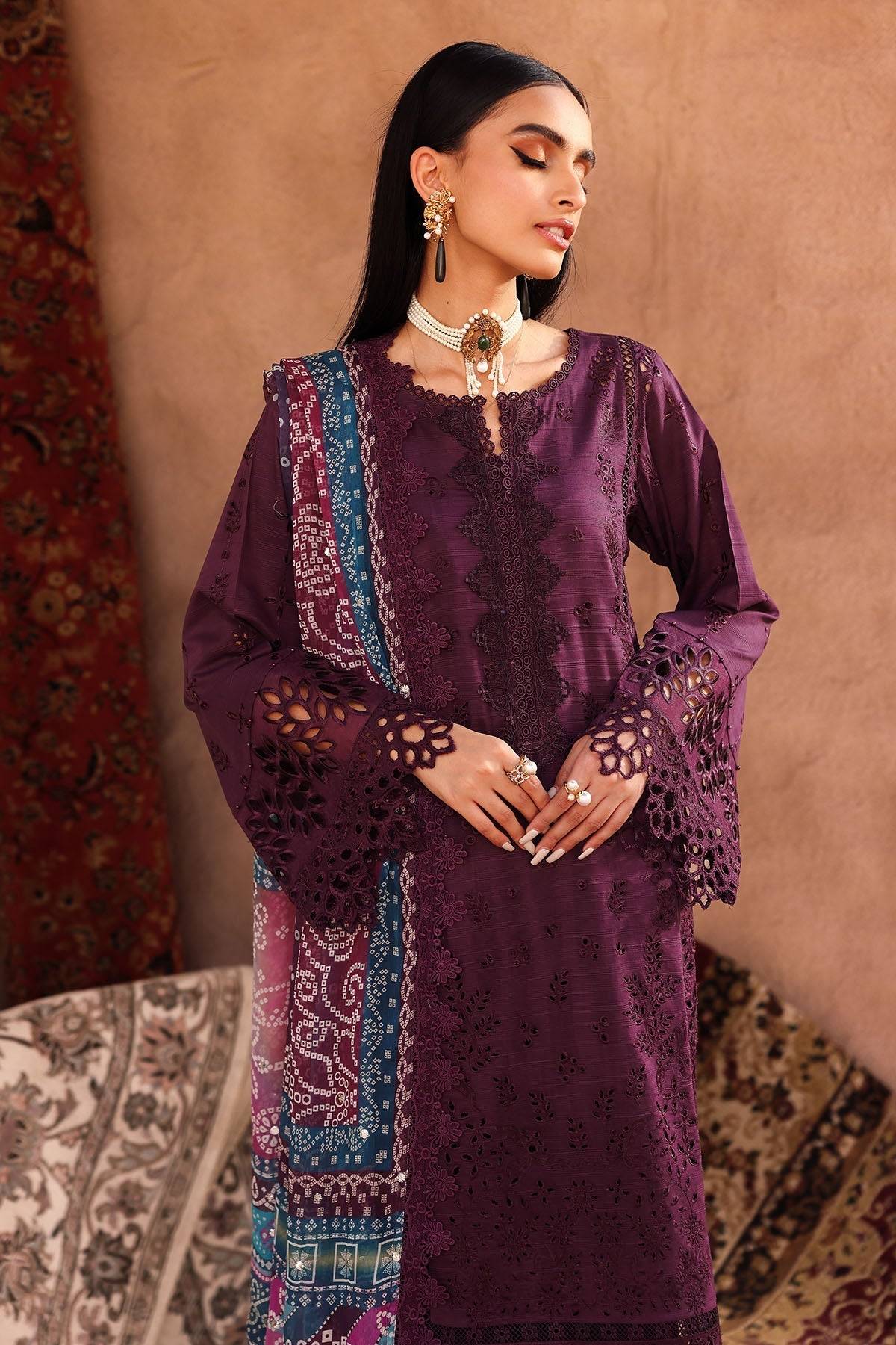 Nureh | Bazaar Lawn | NE-161 by Maria Faisal - Registered Vendor of : Nureh - type : Ladies Clothes - 100% original wedding dresses