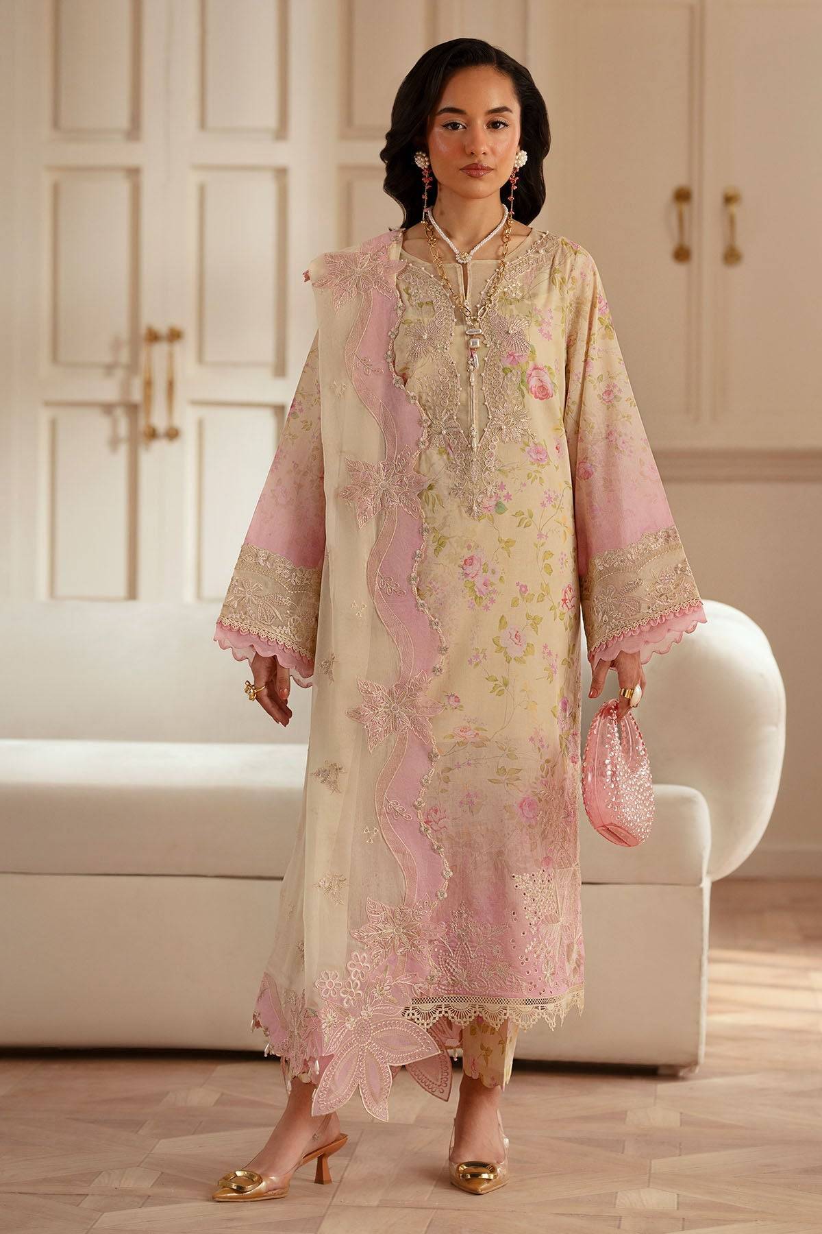 Nureh | Feya Eid Lawn | FE-05 by Maria Faisal - Registered Vendor of : Nureh - type : Ladies Clothes - 100% original wedding dresses
