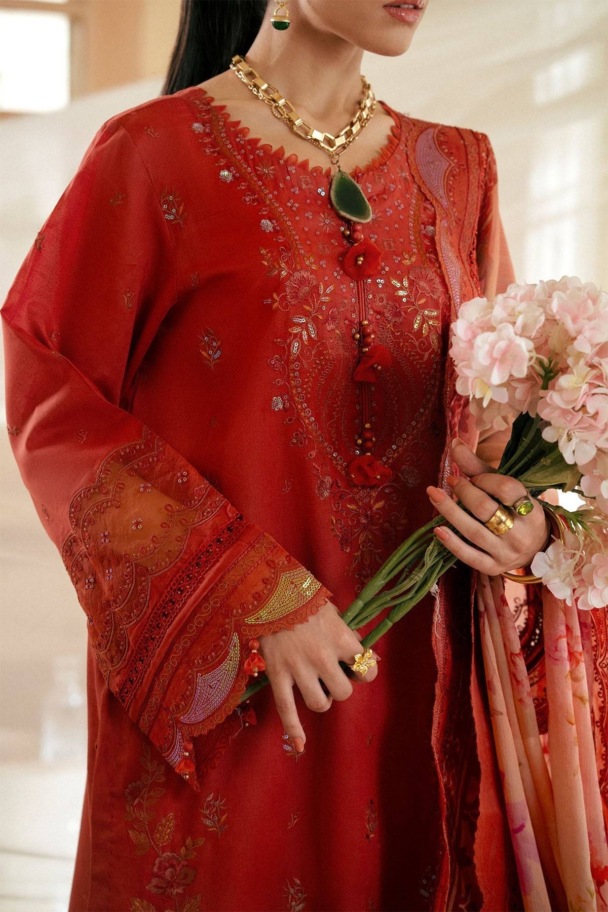 Nureh | Maya Lawn | NS-142 by Maria Faisal - Registered Vendor of : Nureh - type : Ladies Clothes - 100% original wedding dresses