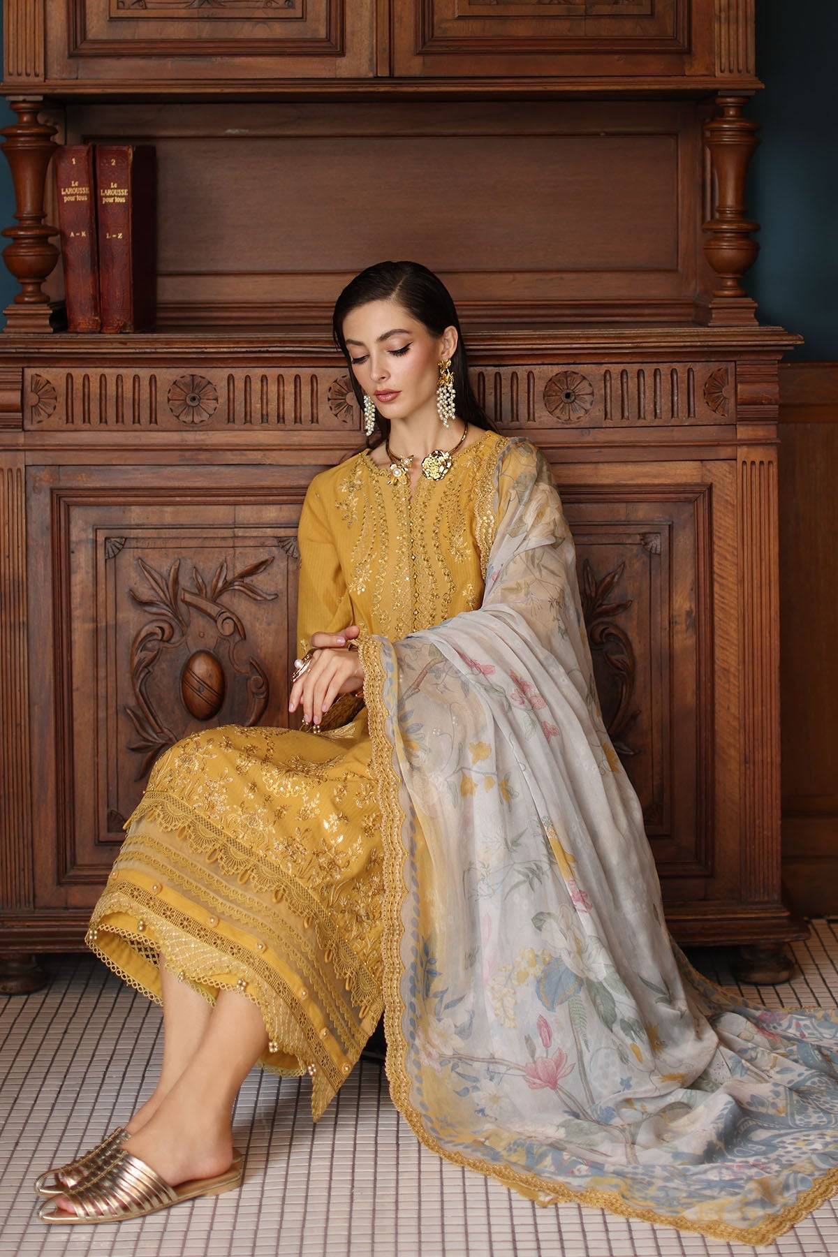 Nureh | Maya Lawn | NS-155 by Maria Faisal - Registered Vendor of : Nureh - type : Ladies Clothes - 100% original wedding dresses
