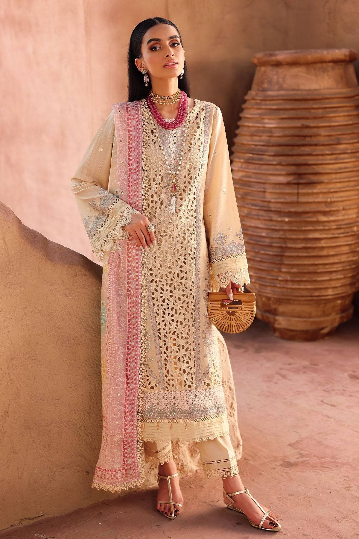 Nureh | Bazaar Lawn | NE-159 by Maria Faisal - Registered Vendor of : Nureh - type : Ladies Clothes - 100% original wedding dresses