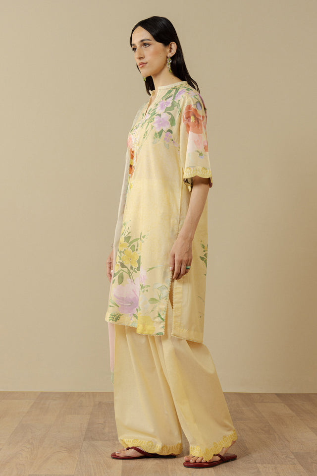 Zara Shahjahan | Coco Prints 26 | Avena-3B - Casual Dress - available at Maria Faisal in UK and USA.