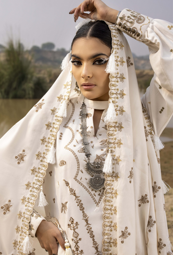 Humdum I Sierra Wool I D01 - Ladies Clothes - Maria Faisal