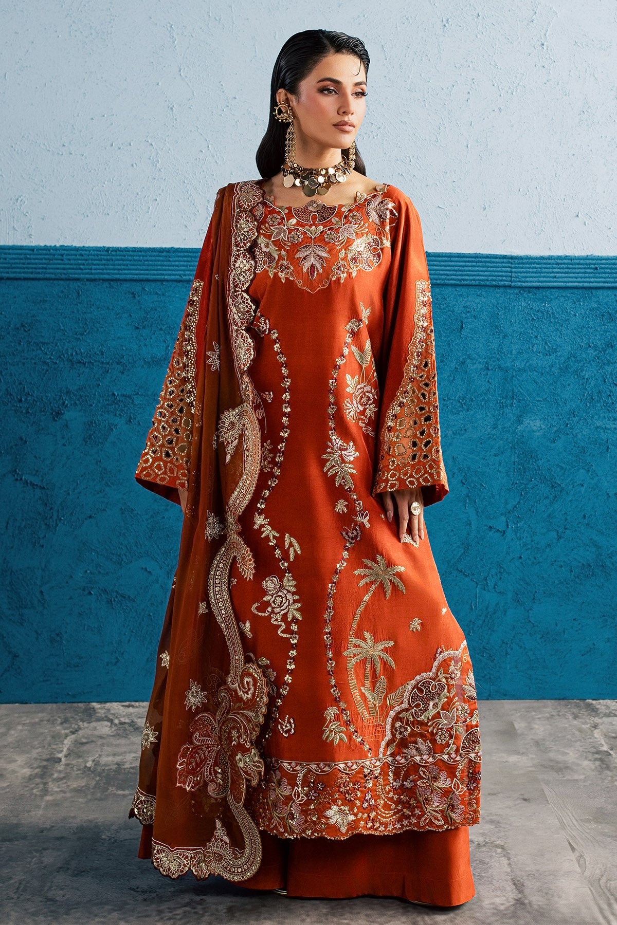 Nureh | Fancy Formal 26 | NP-827 - Formal Dress - available at Maria Faisal in UK and USA.