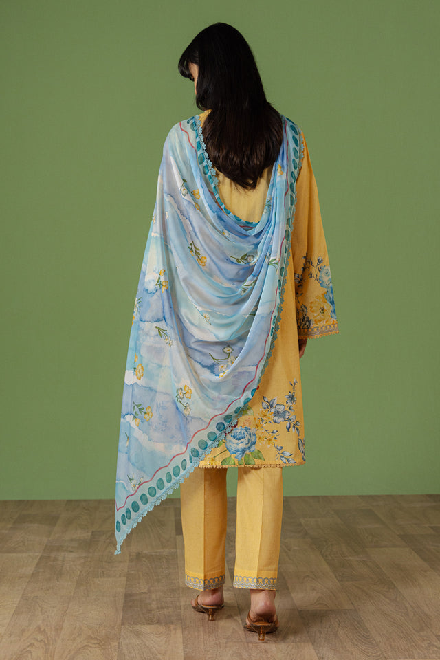Zara Shahjahan | Coco Prints 26 | Celene-4B - Casual Dress - available at Maria Faisal in UK and USA.