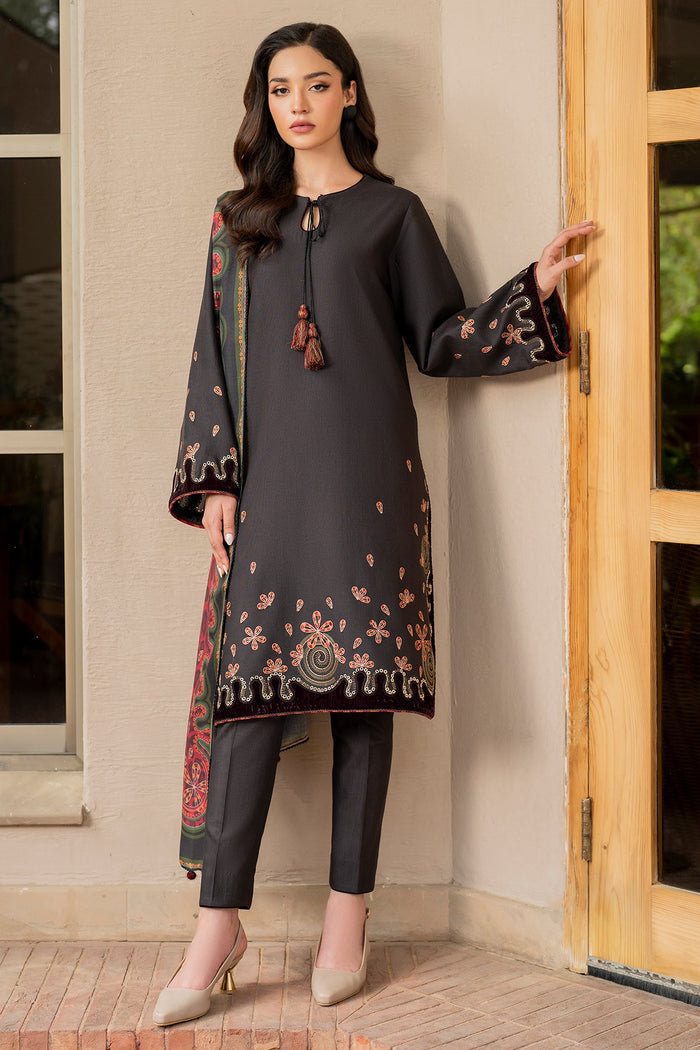 Jazmin | Winter Edition 24 | KHADDAR UW-0047 - Designer Dress with Intricate embroidery and embellishments. Shop elegent wedding dress at Maria Faisal.