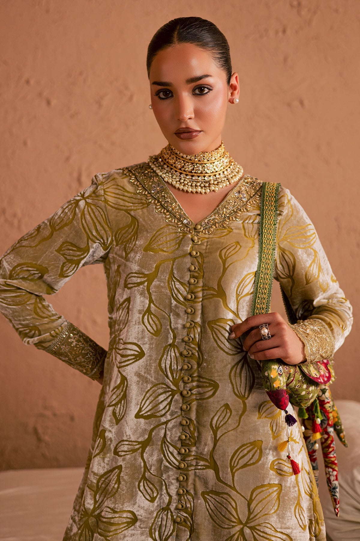 NU2-189 – authentic Pakistani dress from the Ballerina Winter 25 collection for women in the UK