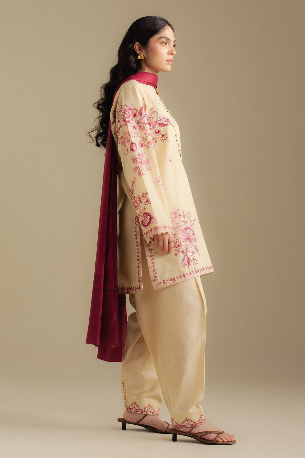 Zara Shahjahan | Coco Winter 25 | Snowdrop-10A - Luxury Dress - available at Maria Faisal in UK and USA.
