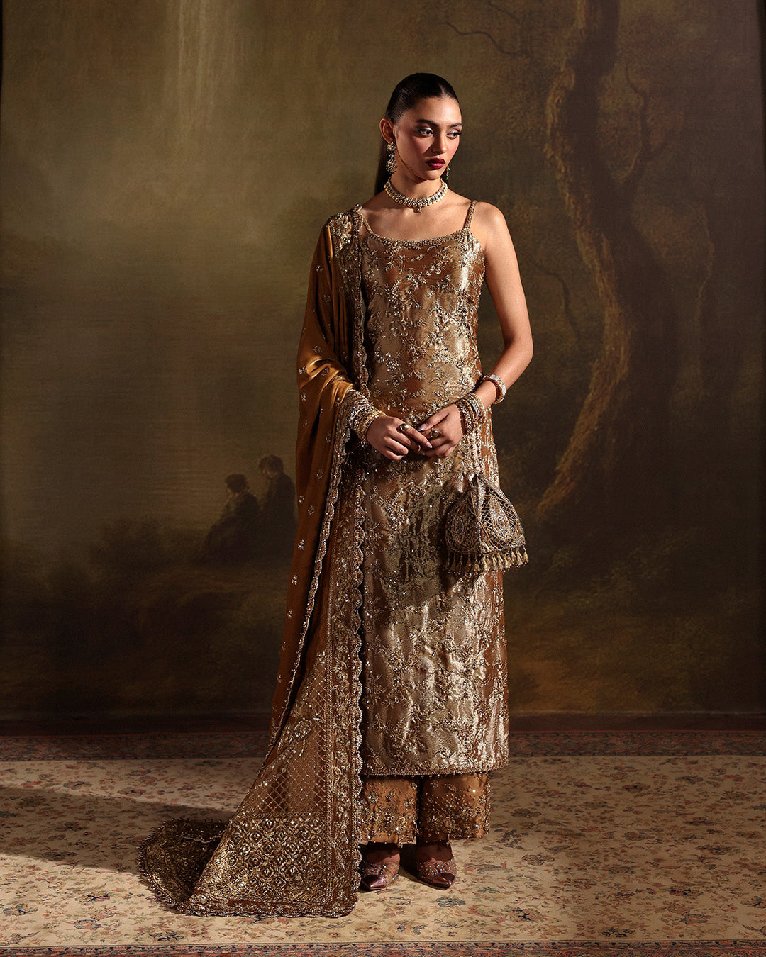 Faiza Saqlain | Zaeva Wedding Formals | Reit - Wedding Dress - available at Maria Faisal in UK and USA.
