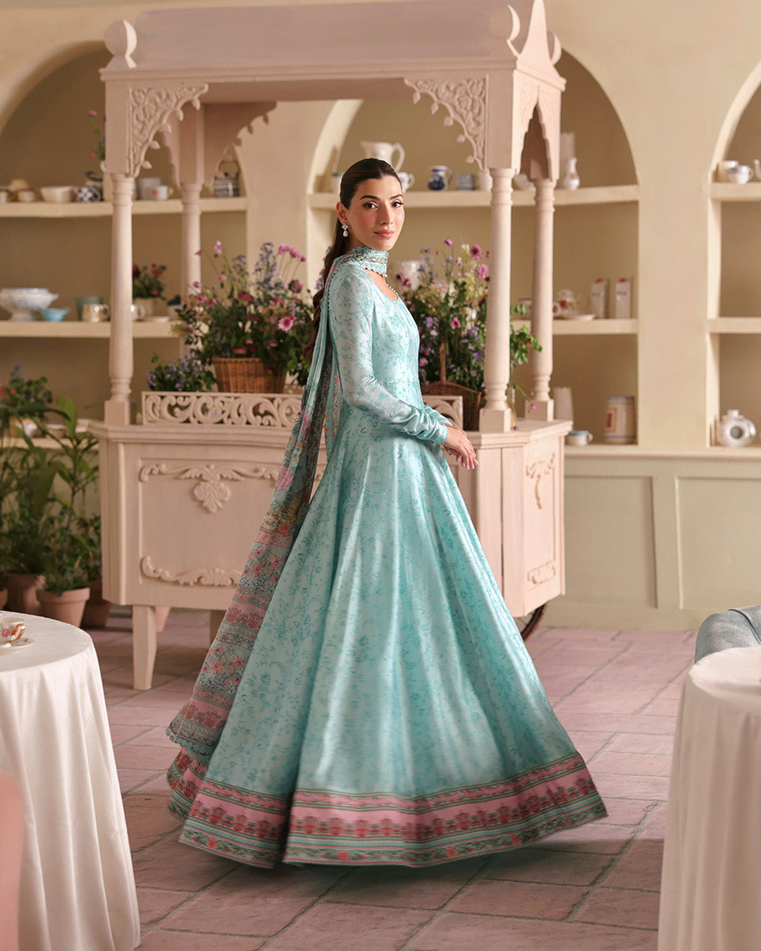 Faiza Saqlain | Serina Luxe | Suha - Formal Dress - available at Maria Faisal in UK and USA.