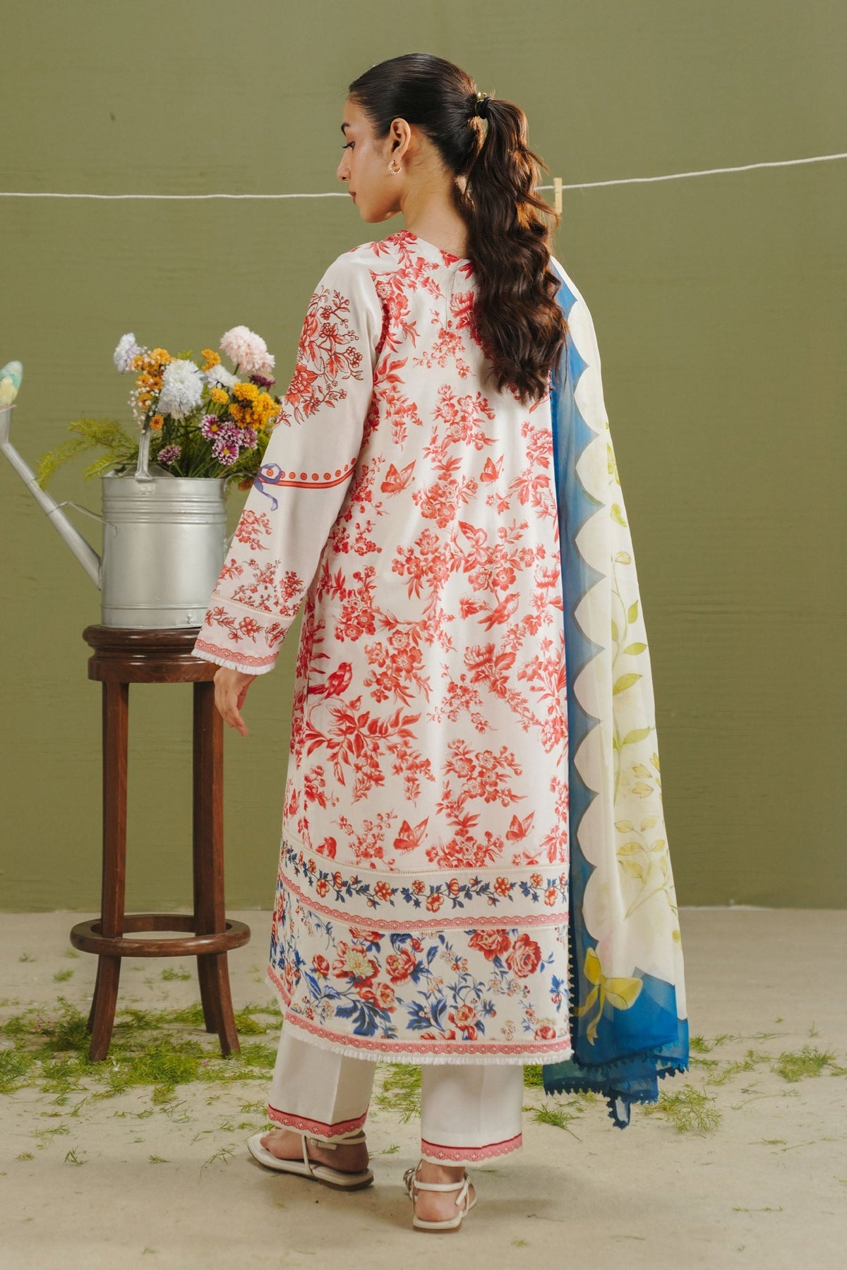 Zara Shahjahan | Coco Prints 26 | Elvo-4A - Casual Dress - available at Maria Faisal in UK and USA.