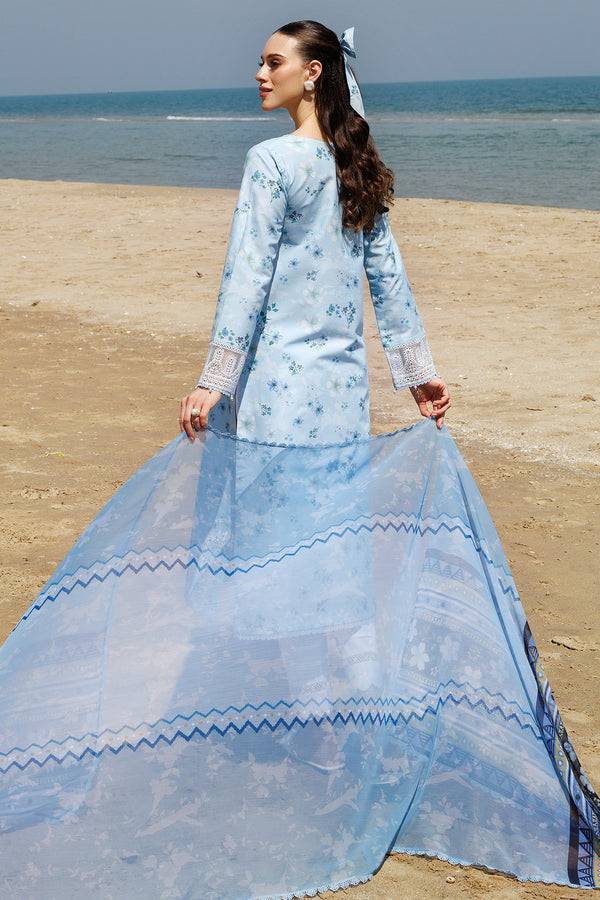 Farasha | Printed Essentials | Moonlit Blue by Maria Faisal - Registered Vendor of : Farasha - type : Ladies Clothes - 100% original wedding dresses