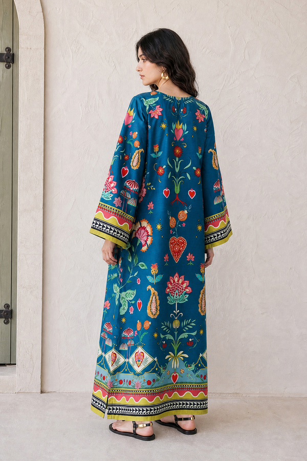 Saad Shaikh | Ease Fall Edit 26 | D-04 Kaftan - Casual Dress - available at Maria Faisal in UK and USA.