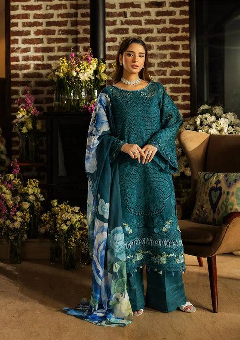 Kahf Premium | Luxury Lawn 25 | KLR-06 Whimsy by Maria Faisal - Registered Vendor of : Kahf Premium - type : Ladies Clothes - 100% original wedding dresses