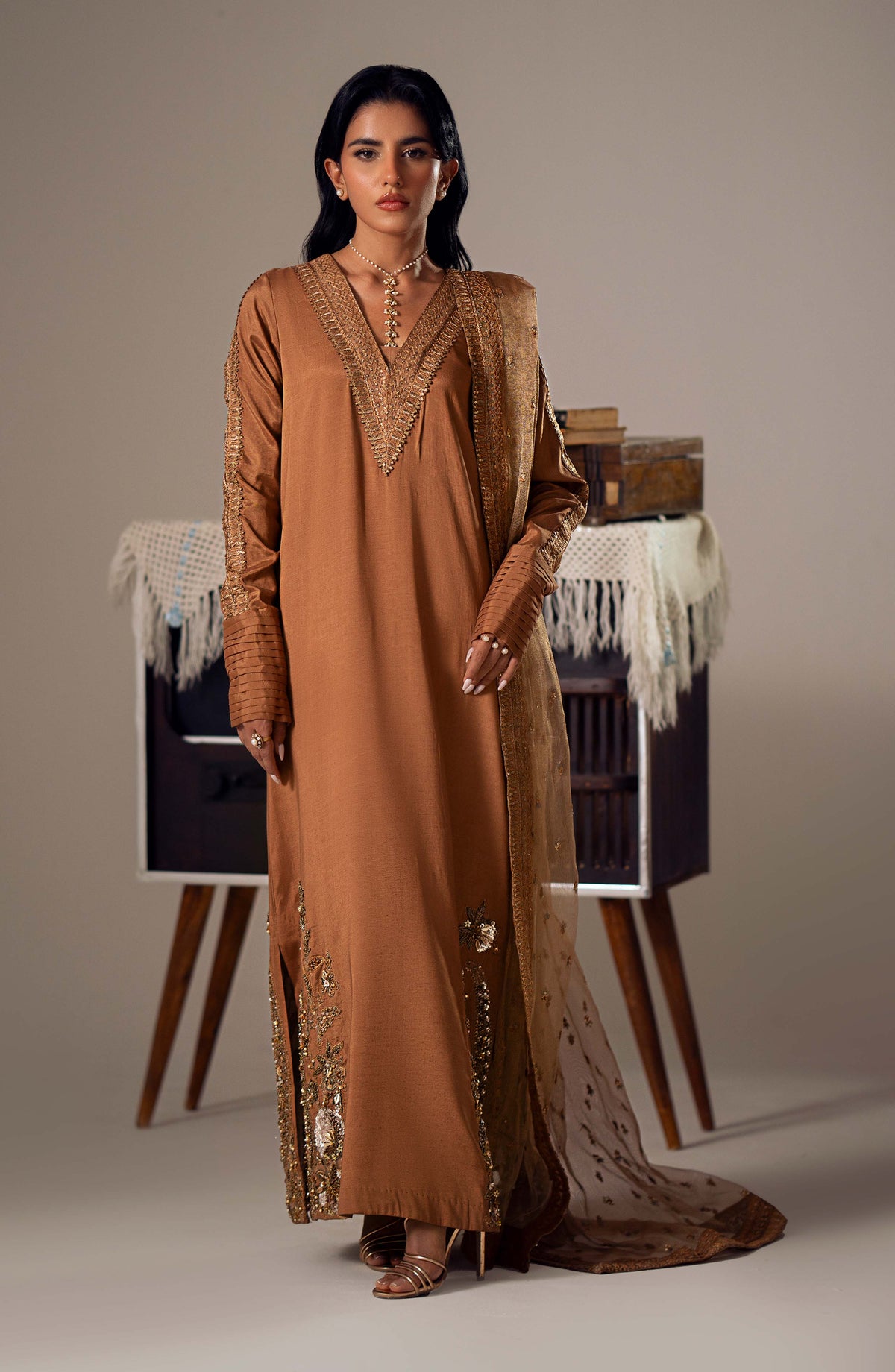 Maryum N Maria | Dastan Formals | ZARIA - MS40019 - Ladies Clothes - Maria Faisal