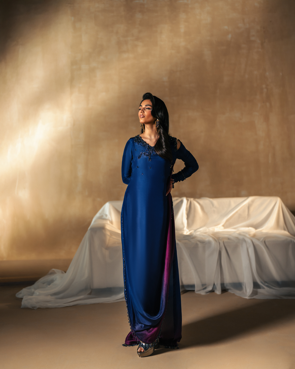 Vasal | Zyra Luxe Pret 26 | Sapphire drift - Ladies Clothes - Maria Faisal