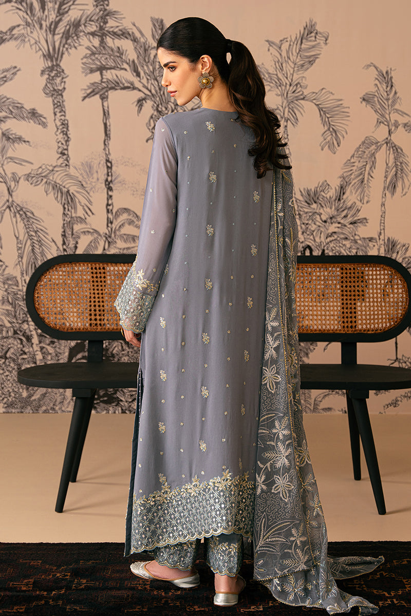 Cross Stitch | Luxe Atelier 24 | SMOKE BLUE - Maria Faisal
