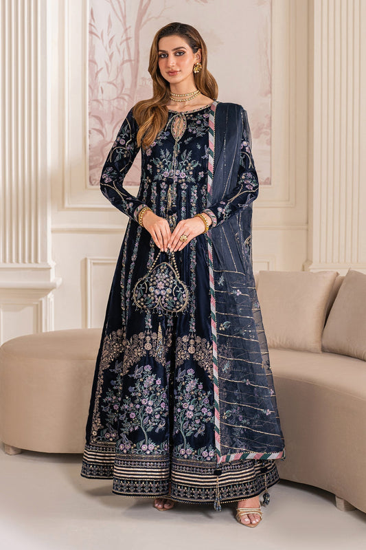 Baroque | Jahanara Luxury Velvet 24 | UF-751 - Designer Dress with Intricate embroidery and embellishments. Shop elegent wedding dress at Maria Faisal.