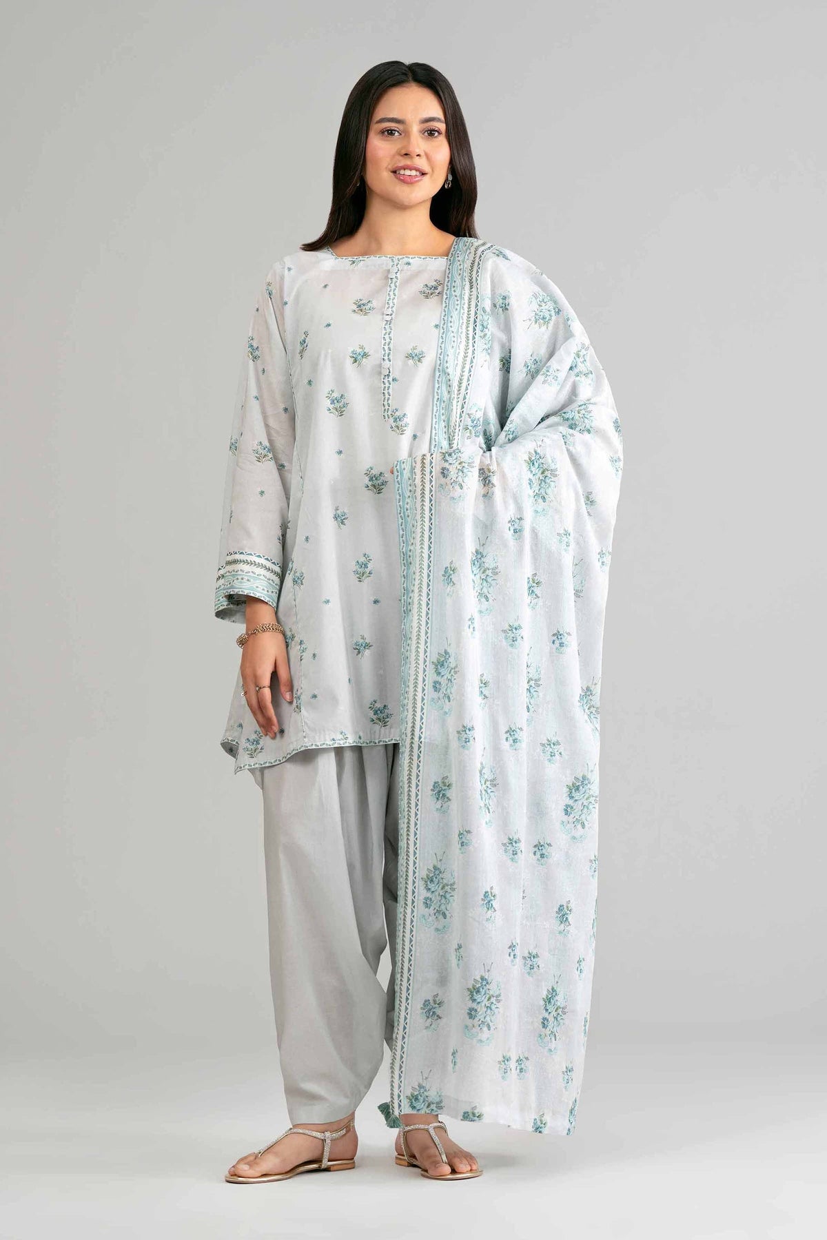Nishat | Eid Lawn | 42601886 - Luxury Dress - available at Maria Faisal in UK and USA.