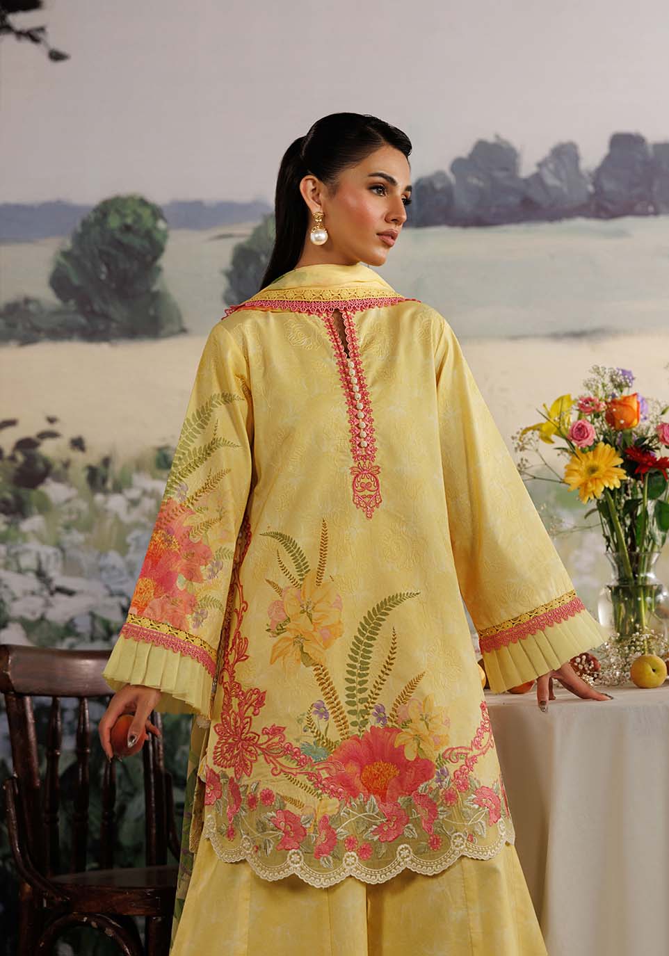 Zarqash | RimJhim The Moonsoon Edit 26 | MEHRAAB-E-GUL ZQ001 - Casual Dress - available at Maria Faisal in UK and USA.