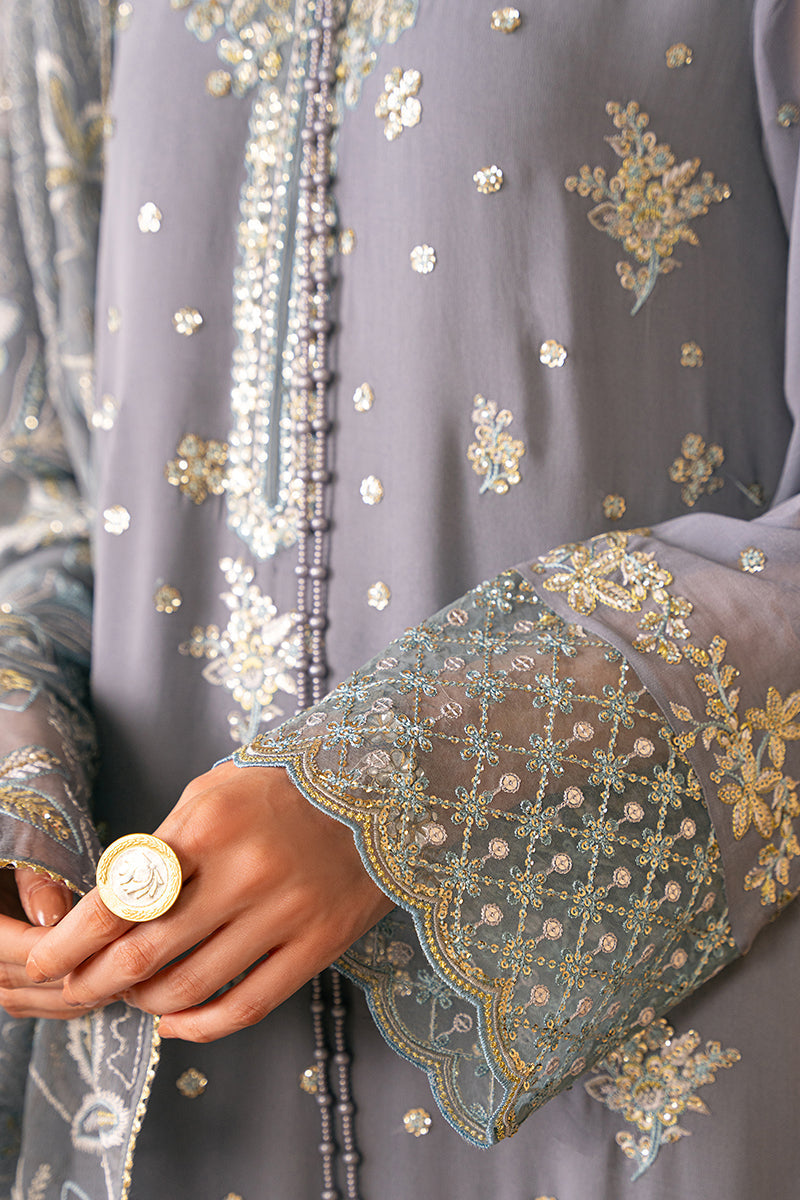 Cross Stitch | Luxe Atelier 24 | SMOKE BLUE - Maria Faisal