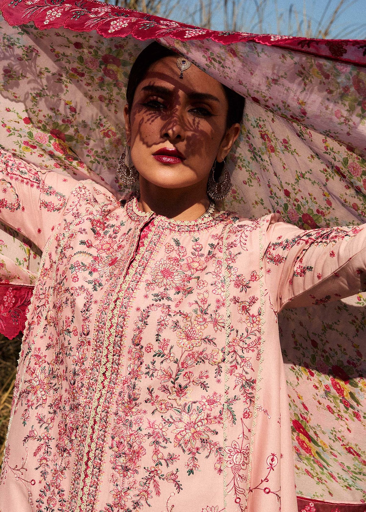 Hussain Rehar | Surkh Eid Pret’25 | Neher by Maria Faisal - Registered Vendor of : Hussain Rehar - type : Ladies Clothes - 100% original wedding dresses