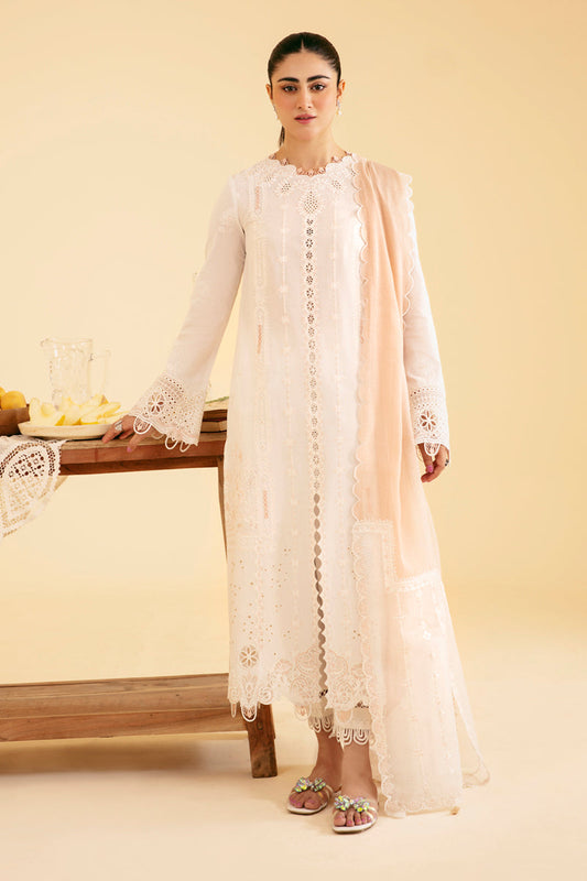 Qalamkar | Qlinekari Luxury Lawn | SQ-07 CARMIN - Designer Dress with Intricate embroidery and embellishments. Shop elegent wedding dress at Maria Faisal.