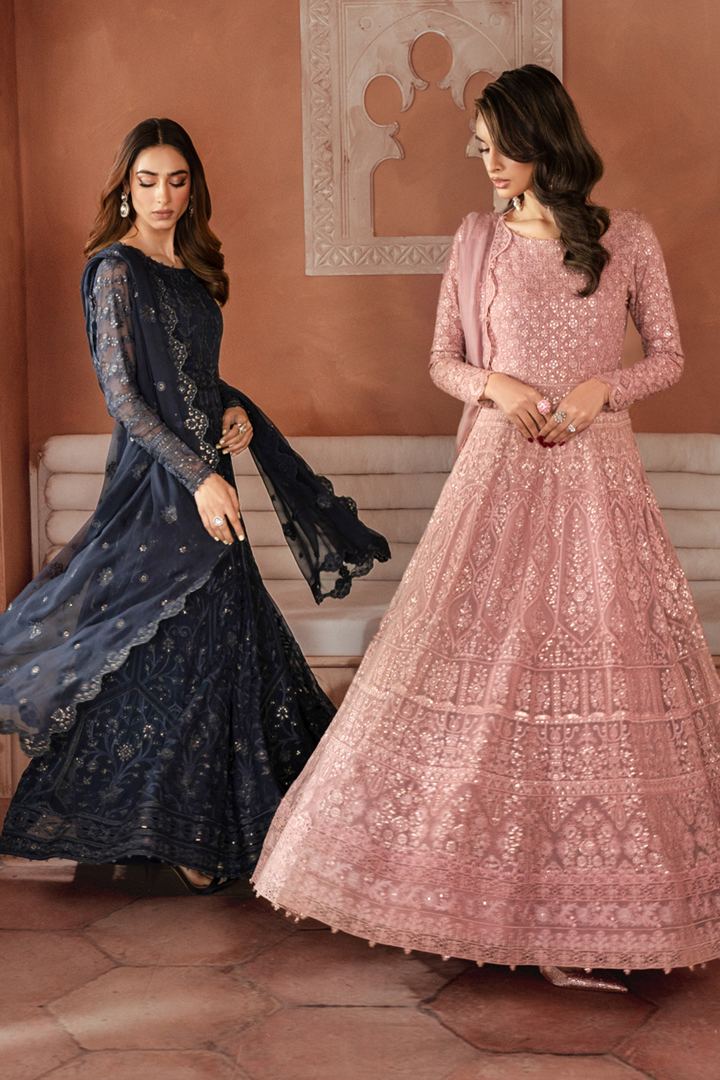 Iznik | Chiffon Kari | ICK-04 Embroidered Chiffon - Ladies Clothes - Maria Faisal