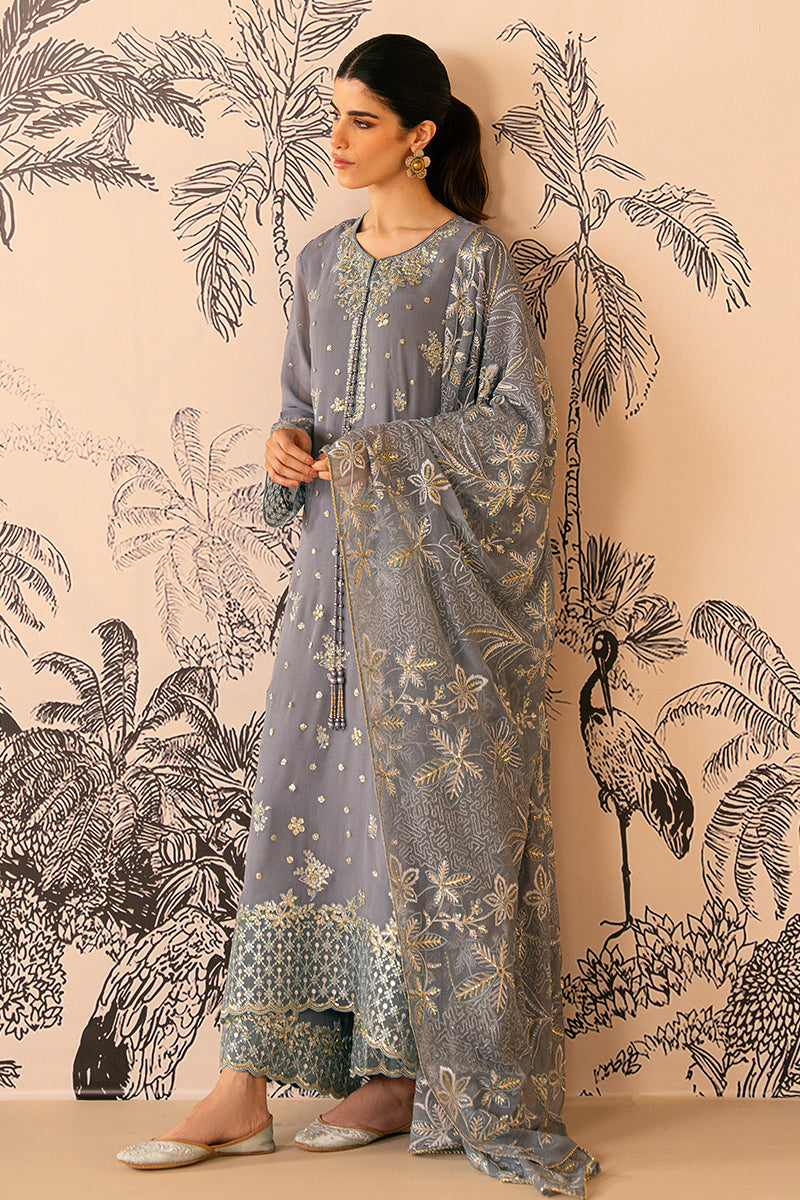 Cross Stitch | Luxe Atelier 24 | SMOKE BLUE - Maria Faisal