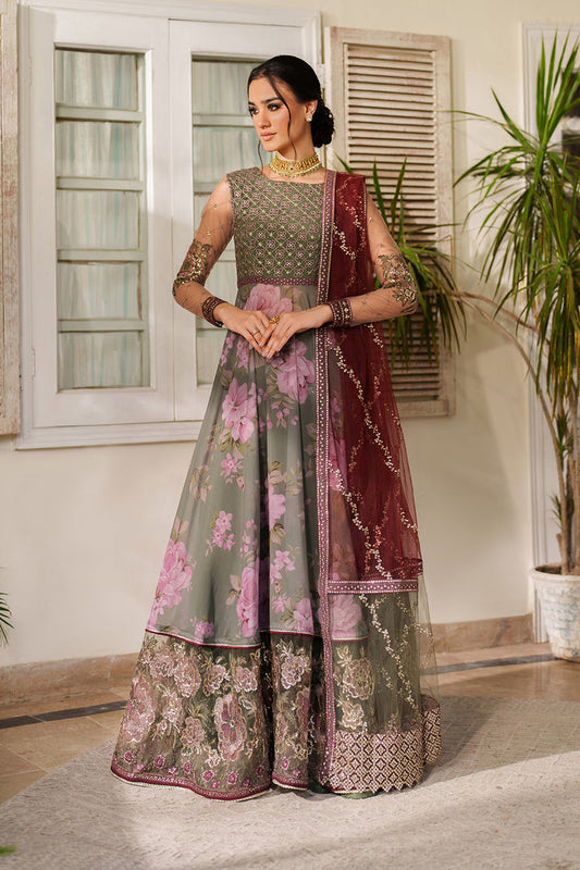 Iznik | Printed Formals | UE-541 - Formal Dress - available at Maria Faisal in UK and USA.