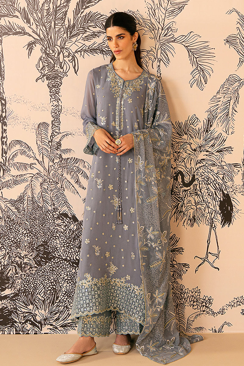 Cross Stitch | Luxe Atelier 24 | SMOKE BLUE - Maria Faisal